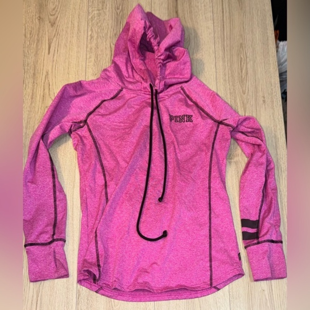 Victoria's Secret Pink black Hoodie hooded sweatshirt sweater